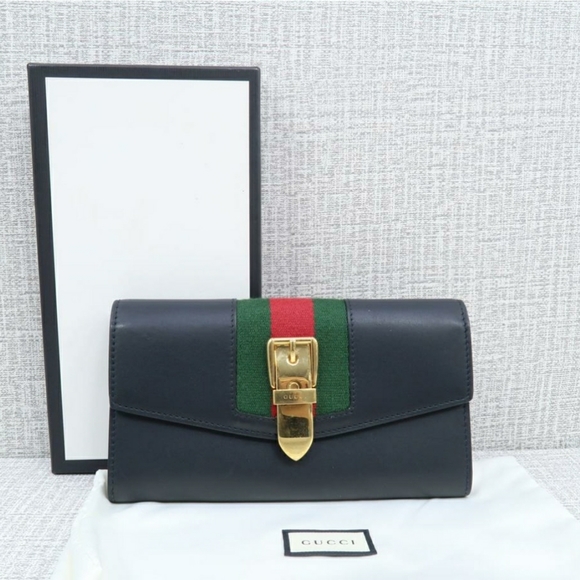 GUCCI SYLVIE CALFSKIN WALLET - Picture 4 of 10